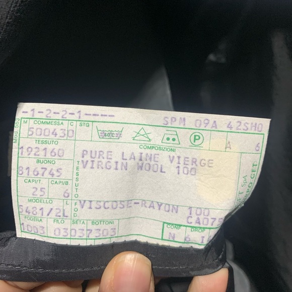 Mani by Giorgio Armani x Harry Rosen Navy Blue Blazer Jacket - Picture 15 of 16